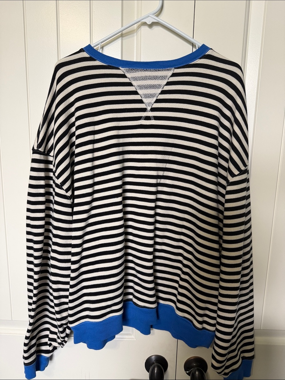 Free People We The Free Classic Striped Oversized Crewneck Sweatshirt